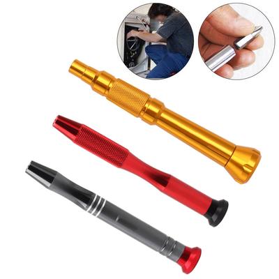 1PC Screwdriver Handle For Precision 4mm Hex Screwdriver Handle Aluminum Alloy Hex Bit Holder For Electronics Repair Hand Tools