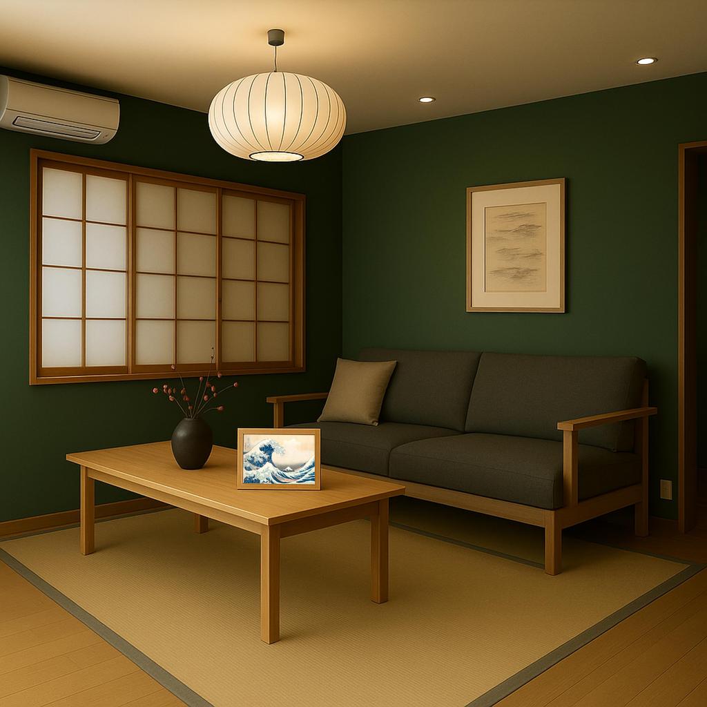 Apollo Craft LED Interior Illuminated Japanese Wall Katsushika Views of Mount Fuji Art, Decor, Art, Modern, Gift, Hanging, Hokusai's Thirty-six