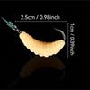 Rubber Maggots Fishing Bait Set with Hooks - Versatile Grub Lures for Bass,Trout,Crappie,Bluegill,Ideal for Freshwater Fishing
