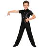 Trajes de patinaje artístico para niños Camisa de baile latino moderno para niños Body Leotardo Niños Salsa Tango Salón Solapa Mono Tops