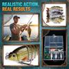 Ensemble de 6 Mini-Leurres de Pêche Articulés Appâts Durs Artificiels Plastique ABS Multi-Segments Swimbaits Très Réalistes avec Hameçons et Boîte de Rangement pour la Pêche en Eau Douce