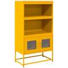 VidaXL Buffet haut jaune moutarde 68x39x123 cm acier, armoire, armoire de rangement, buffet haut, armoire latérale, armoire 853371
