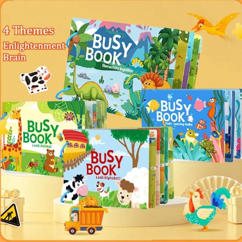 Magnetic Sticker Busy Book For Baby Enlightenment Book Montessori Toy Activity Books For Toddlers