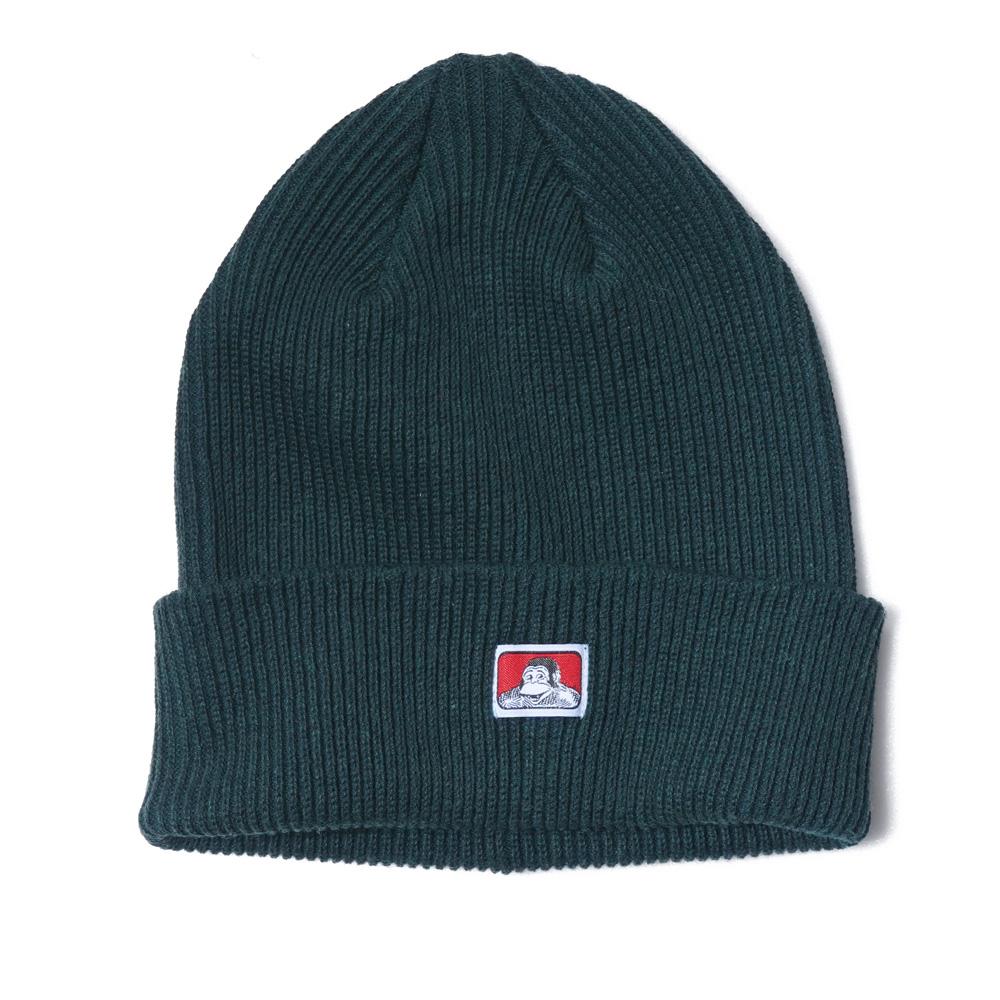 BEN DAVIS Original Mini Logo Knit Beanie Heather Black