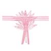 Flirting Eyelashes Lace Panties Can Be Inserted Into Women's Erotic Beaded Massage Bed Teasing Hot Perspective Thong 2290