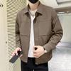 Men'S Coat Spring New Lapel Handsome Tooling Youth Jacket Versatile Fashion Trend Top Coat