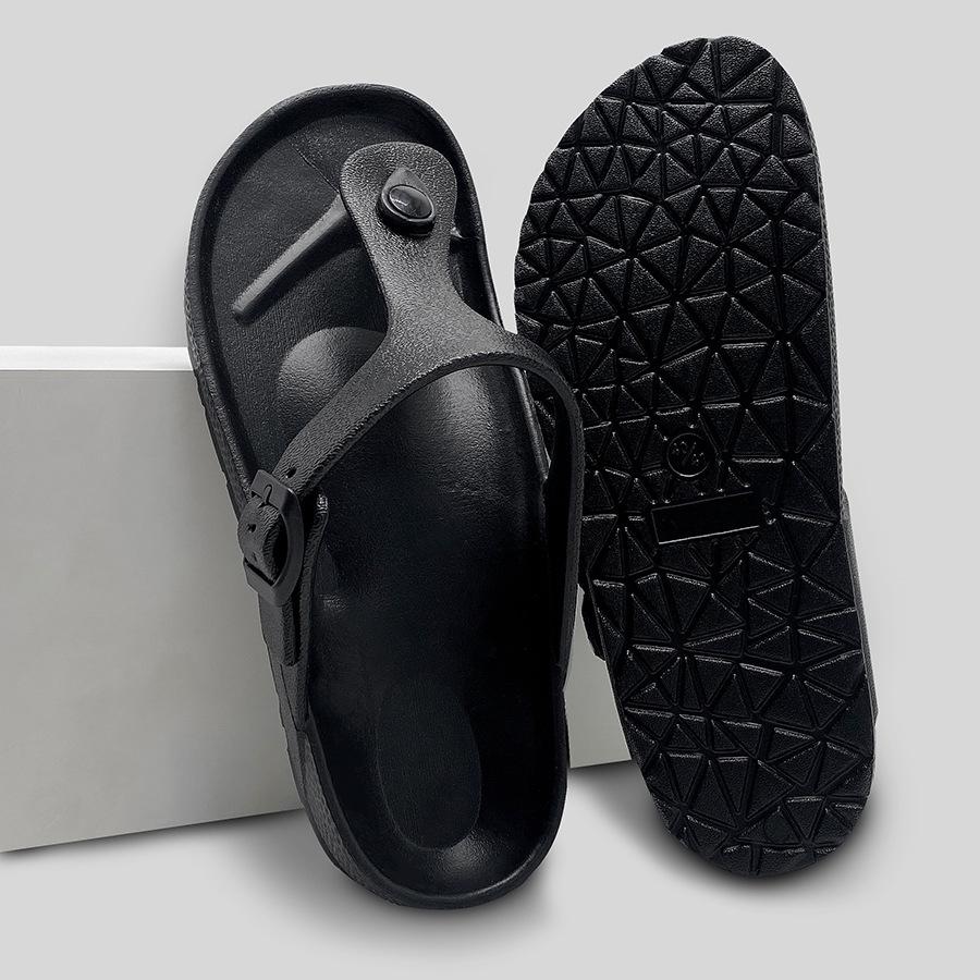 2025 Unisex Non-Slip Buckle Flip-Flops: EVA Wear-Resistant Indoor & Beach Sandals