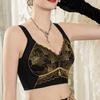 Large Size Bra Women's Bra Gathered Together Thin Style No Steel Ring Sexy Bra Lace Adjustment Type Double Breasted Bra Women's Bra