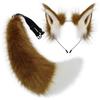 Animal Ear Headdress, Animal Tail Comic Exhibition Cosplay Props, Plush Fox Ears Headband, Tail Set, Animal Ear Headband