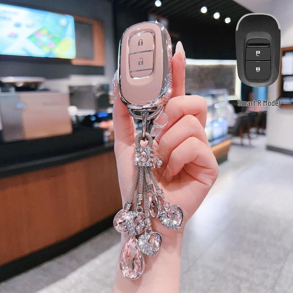 Stylish Key Cover for 2025 Honda CRV, Accord, XRV, Haoying, 11th Gen Civic with 11 Buckles - Women's Model