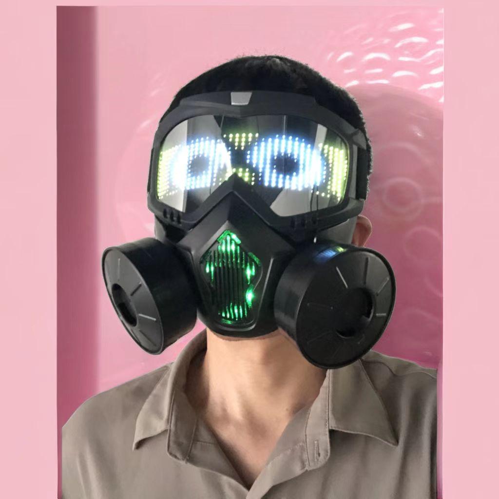 Simulated Anti-virus Led Mask With Bluetooth