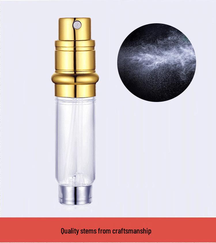 Luxury Leather 5ml Bottom-Fill Perfume Travel Spray Bottle - TSA Approved, Portable Gift.