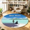 Round Rug Custom NameSpy × Family Pattern Non Slip Carpet Home Floor Decor