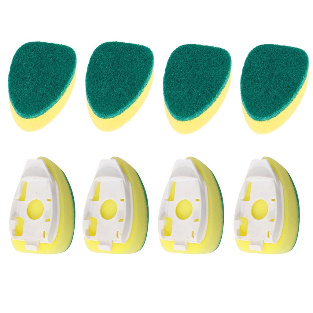 1/8Pcs Sponge Wipe Household Cleaning Brush Sponge Dish Scrubber Brush Cleaning Dishware Sponge For Cookware Cookers Cleansing