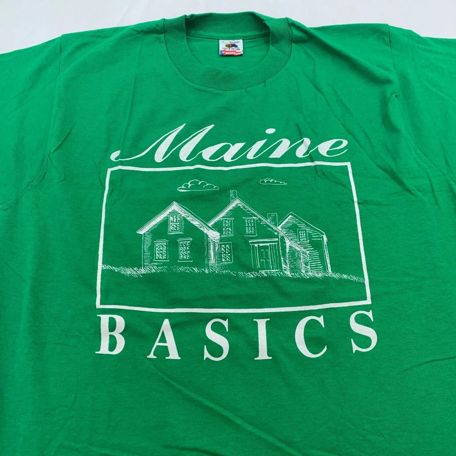 vintage 90s MAINE BASICS HOME T-Shirt M/L 2XL