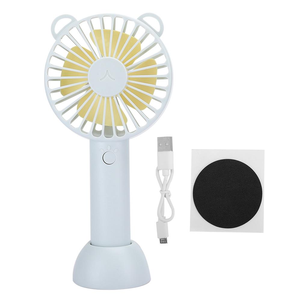 Handheld Charging Small Fan Built In Battery   Portable Desktop Bedside  (Chocolate  Color )