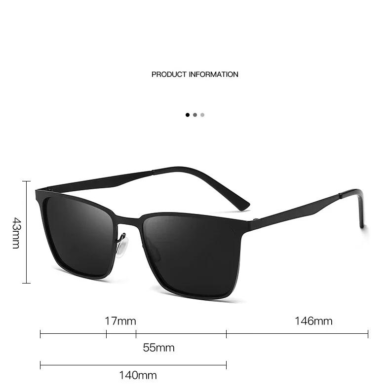 Classic Polarized Sunglasses Men Women Driving Square Frame Fashion Sun Glasses Male Goggle Gafas De Sol