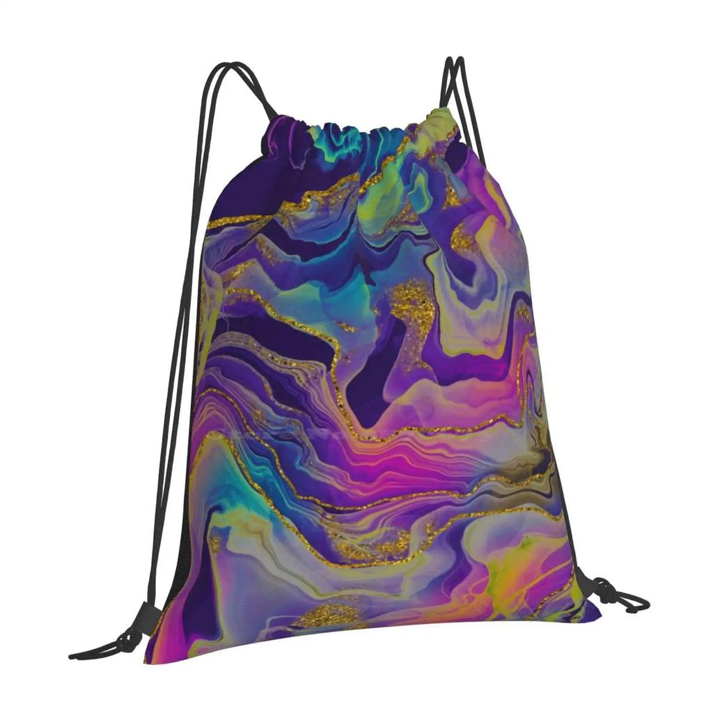 Sparkling Ink Splashes In Mermaid Colors With Gold Glitter Hot Sale Backpack Fashion Bags Ink Ink Splash Ink Art Ink Textures