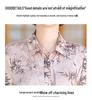 Women's Summer Mulberry Silk Printed Shirt - Chinese Style, Breathable, Short Sleeve for Mid-Aged Mother's Wear