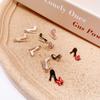 10 Pcs Earrings Pendant Meaningful Unique Appearance with Small Loop DIY Findings Bracelet Making Elegant Gift for Women Girls