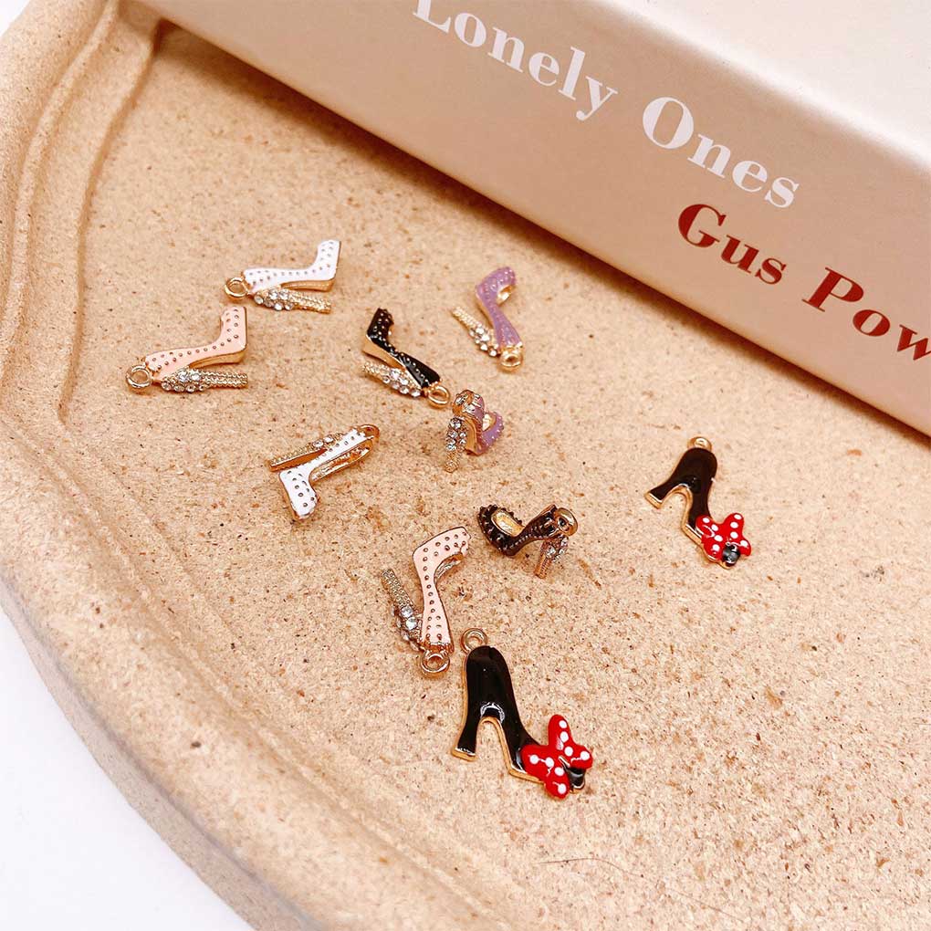 10 Pcs Earrings Pendant Meaningful Unique Appearance with Small Loop DIY Findings Bracelet Making Elegant Gift for Women Girls