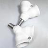 E14 To 2E14 Screw Light Bulb Socket Double Fitting Lamp Adaptor Splitter Tool UK