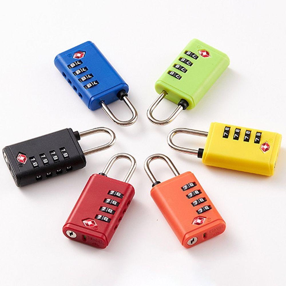 Anti-theft 4 Digit Combination Lock TSA Cabinet Padlock Suitcase Luggage Coded Lock  for Travel