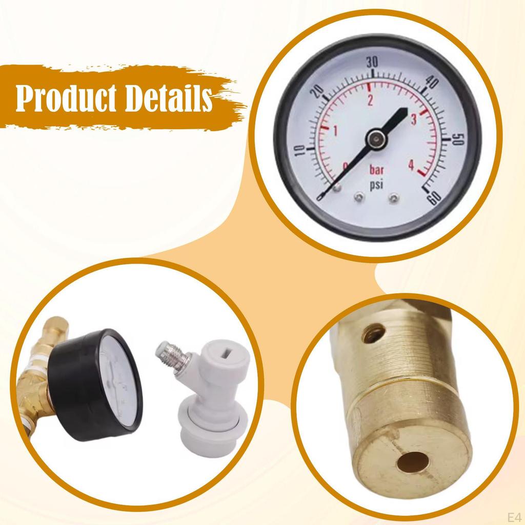 Adjustable Pressure Relief Valve for Beer with Ball Fitting, Ideal [unclear - Possibly "the