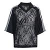 adidas Oryginalna Koronkowa Koszulka Piłkarska Damska Czarna KD2276
