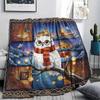 1 Pezzo Coperta in Flanella con Stampa Cartone Animato, Alta Qualità Confortevole per Tutte le Stagioni, Decorazione per la Casa, Calore e Comfort, Perfetta per Regalo di Natale Compleanno