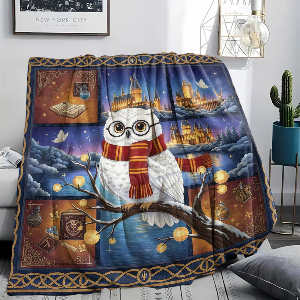 1 Pezzo Coperta in Flanella con Stampa Cartone Animato, Alta Qualità Confortevole per Tutte le Stagioni, Decorazione per la Casa, Calore e Comfort, Perfetta per Regalo di Natale Compleanno
