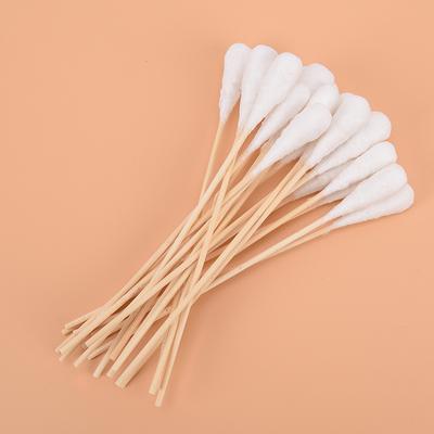 20Pcs 20Cm Wood Cotton Swab Health Medical Clean Sticks Buds Wood Cotton Head