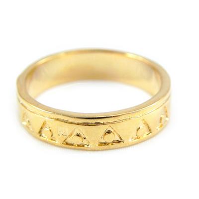 Vergoldeter 'Choreographie' Ring