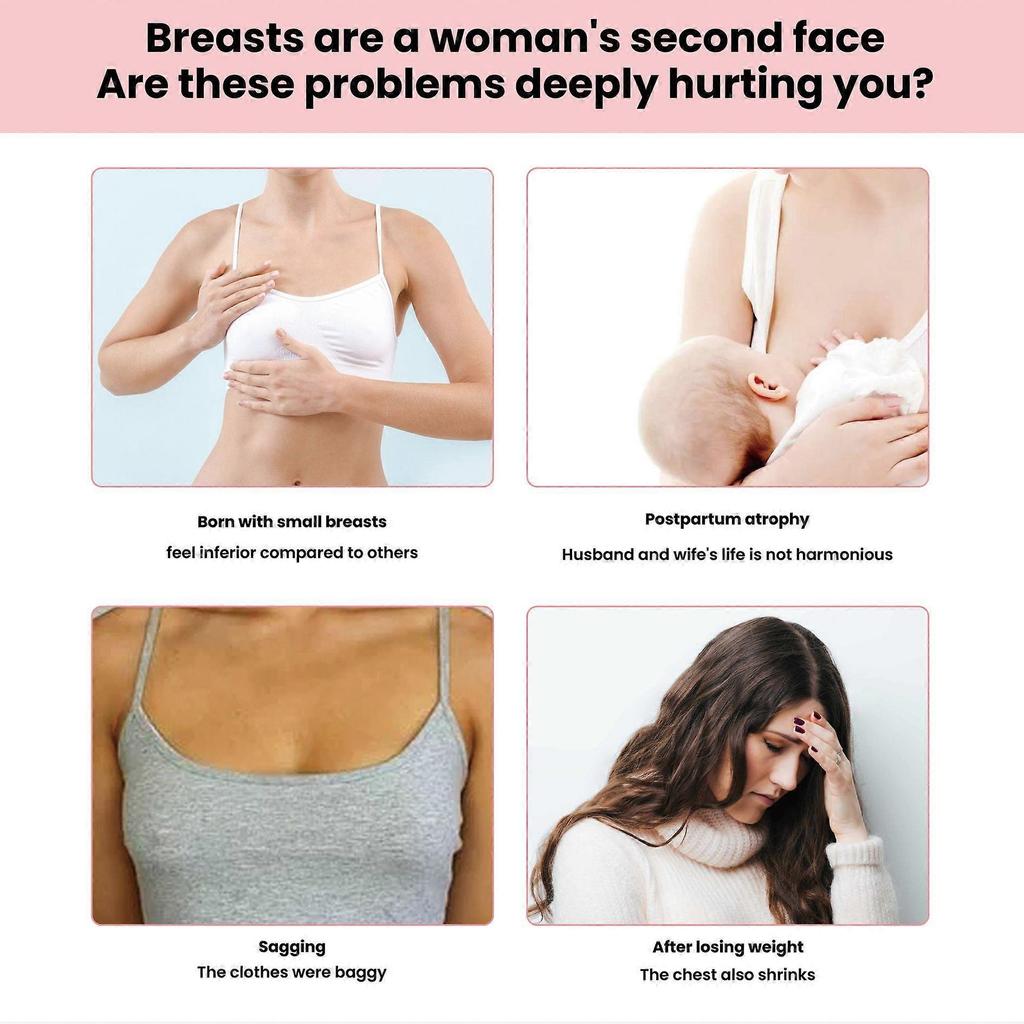 Eelhoe Breast Massage Oil Gentle Moisturizing Care For Full And Firm Bust, Plumping Chest Massage Care