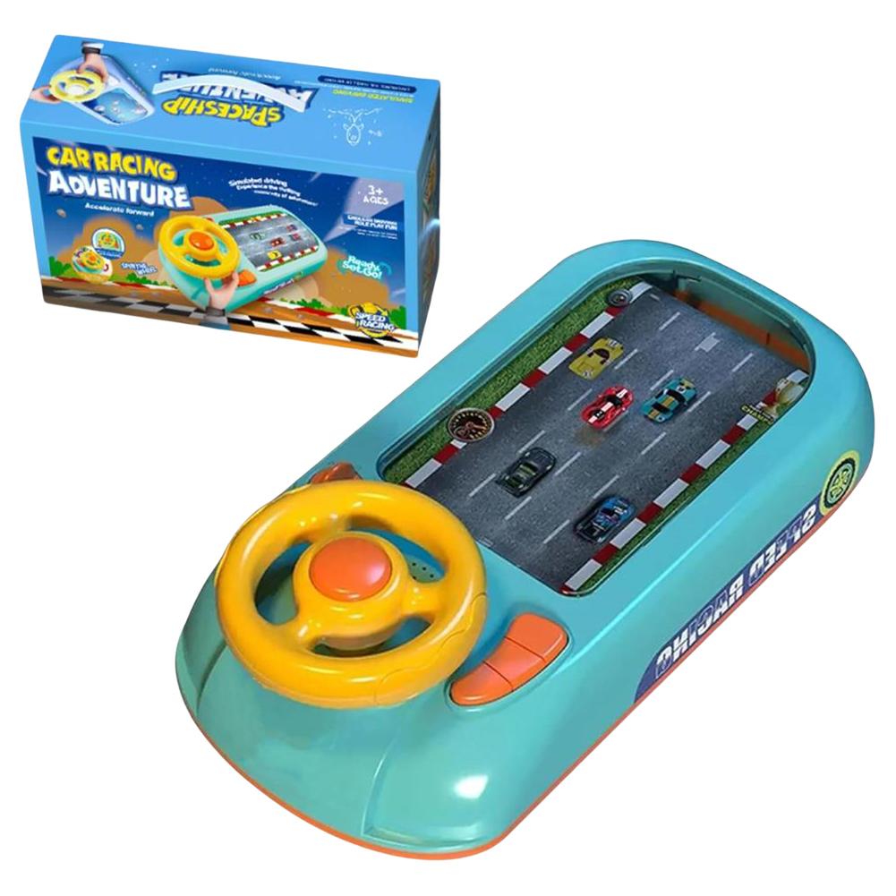 Toddler Simulated Driving Racing Car Game with Sound Interactive Simulation Racing Toy Driving Games for Boys Girls Xmas Gifts