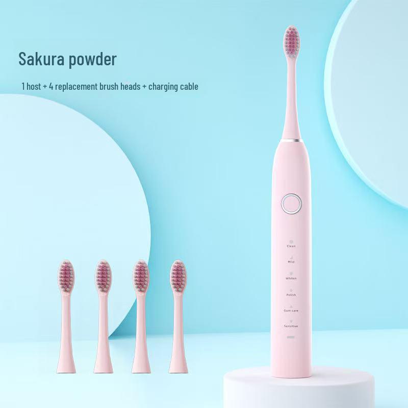 A8 Rechargeable Sonic Electric Toothbrush - Soft, Waterproof for Students, Adults & Couples