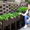 Plastic Raised Garden Bed with Legs Raised Planter Box with Drainage Holes Raised Bed Propagation Box for Indoor and Outdoor Use