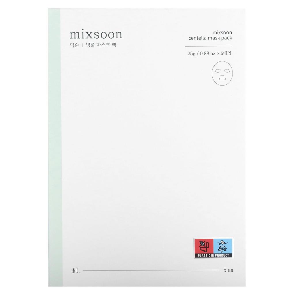 Centella Beauty Mask Pack, 5 Pieces, 5G (0.17Oz) Each