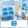 4-Cavity Ice Cup Creative Shape Tray for Homemade Ice Cups Summer Drink Ice