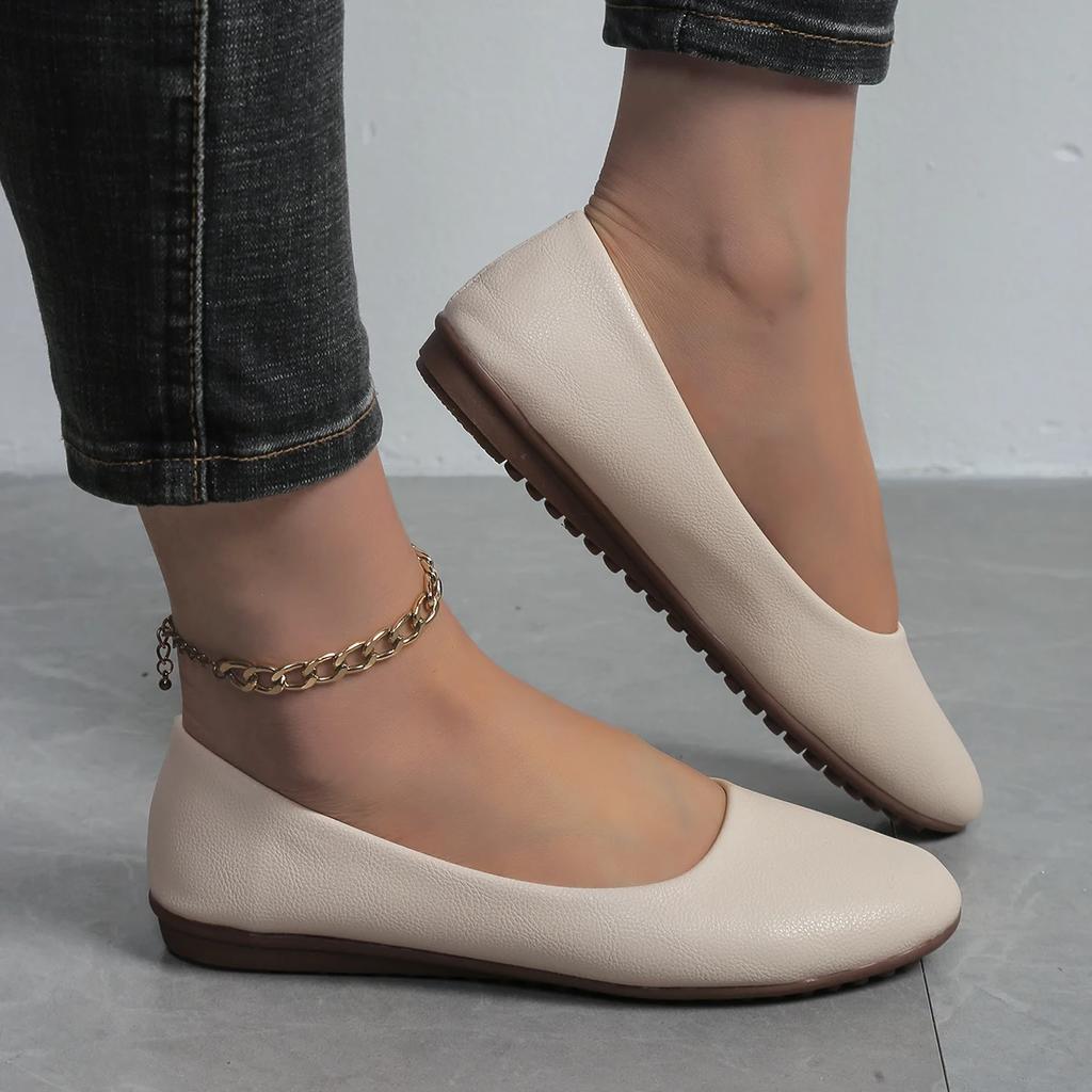 Nové letní boty s špičatou špičkou, pohodlné, ležérní, ploché, elegantní, s mělkým výstřihem, lehké, prodyšné, běžecké boty pro ženyNO:D-15