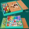 9in1 Wooden Matching Board Multi Functional Chess For Cognitive Preschoolers