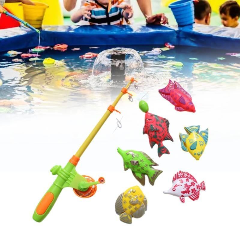 Magnetic Fishing Toy Set For Kids Summer Fun Durable Plastic Interactive Play