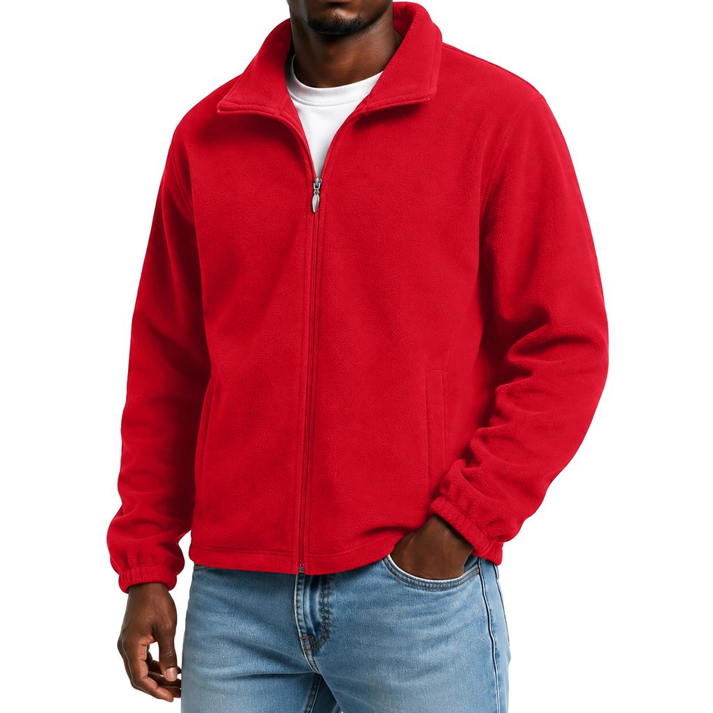 Men's Women's Outdoor Jacket Zip Up Thick Warm Cardigan for Spring and Fall