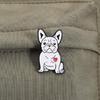 Charming Puppy Face Alloy Brooch Pin Pet Lover Fashion Accessory For Casual Wear Gift Giving Holiday Celebration Outfits