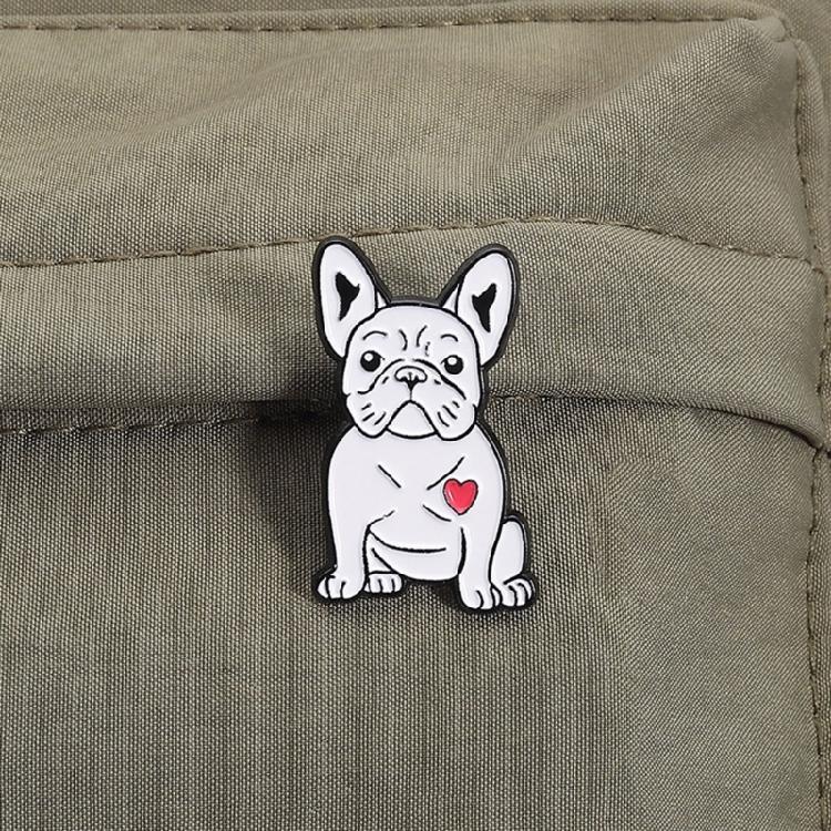Charming Puppy Face Alloy Brooch Pin Pet Lover Fashion Accessory For Casual Wear Gift Giving Holiday Celebration Outfits