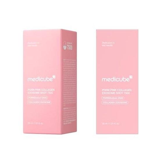 Medikube PDRN Pink Exosome Shot 7500 Introduction Beauty Serum Applied Needle Liquid Pores Firmness Lead Korean Cosmetics