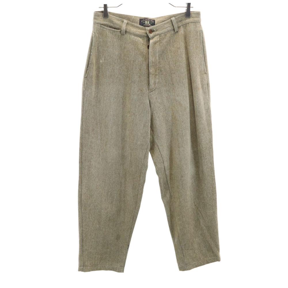 

RRL 90-е Красный 3 Звезды Инициал Бирка Старые Зауженные брюки RALPH LAUREN Ширинка на пуговицах Мужские Б/У