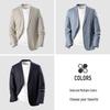 MONTAGUT Men's Cotton Linen Blend Business Casual Blazer