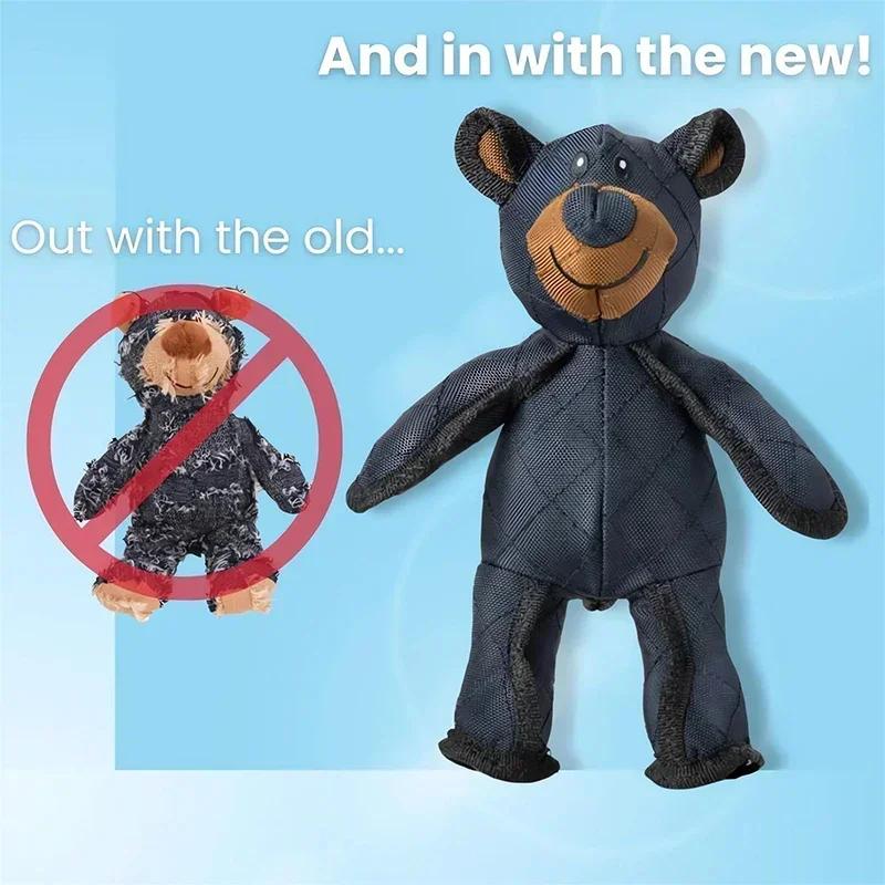 Unzerbrechliches Extreme Bear-Spielzeug für Hunde zum Kauen. Unzerstörbares Quietschspielzeug aus Plüsch für Hunde. Langlebiges, robustes und strapazierfähiges Kauspielzeug für Hunde.