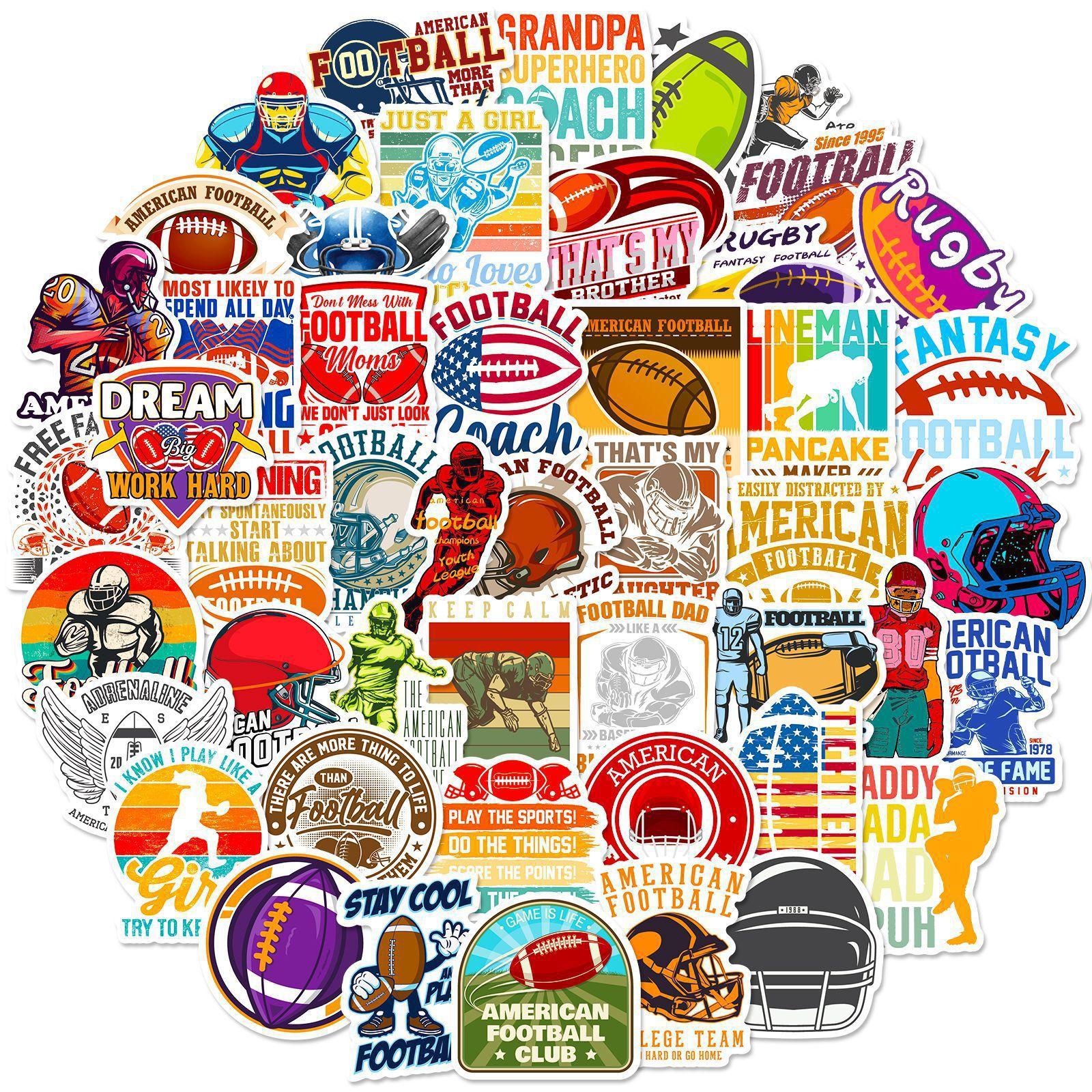 

50 Rugby Text Paper Sports New Rugby Personalized DIY Graffiti Stickers New Products